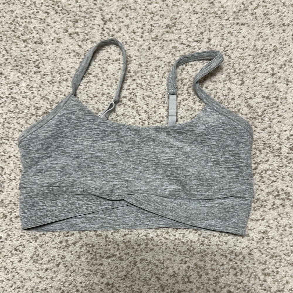 Beyond Yoga Gray Sports Bra Intimates & Sleepwear